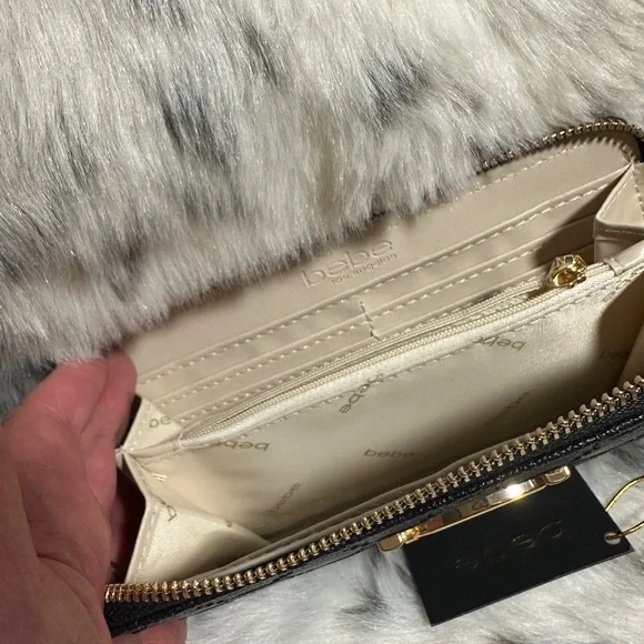 NWT Safiano Bebe Black Wallet - Picture 4 of 7